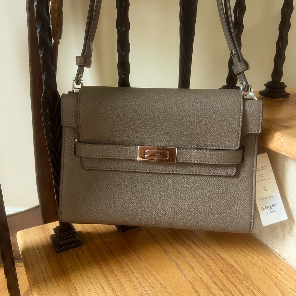 Tory Burch Lee Radziwill Pebbled shoulder bag